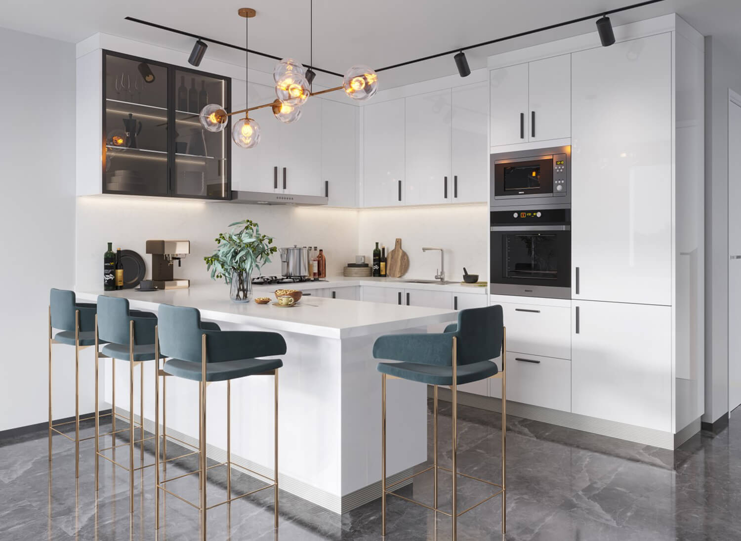 Custom kitchen cabinetry and storage