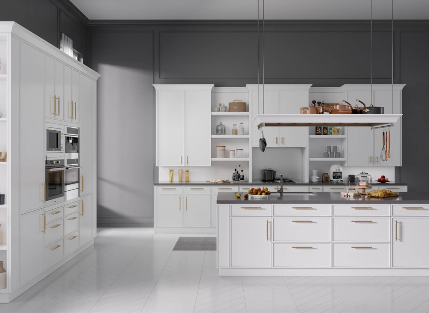 Custom kitchen cabinetry and storage