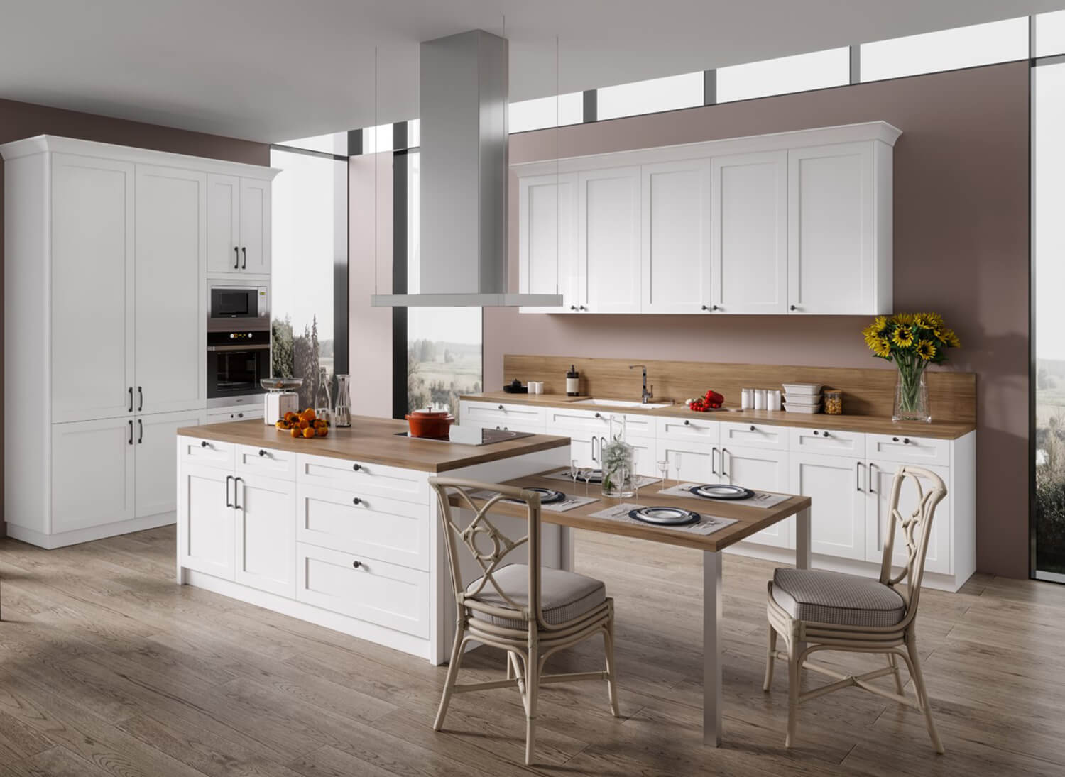 Custom kitchen cabinetry and storage