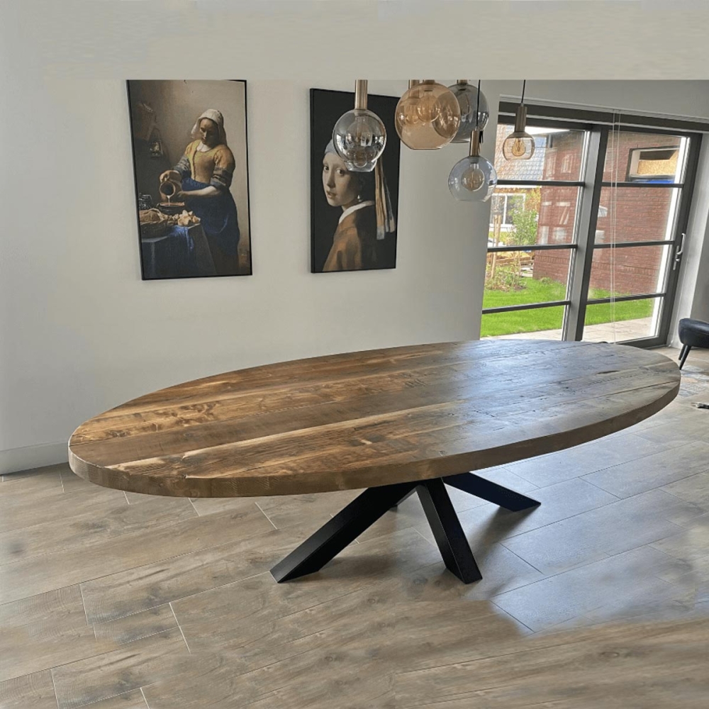 oval dining table