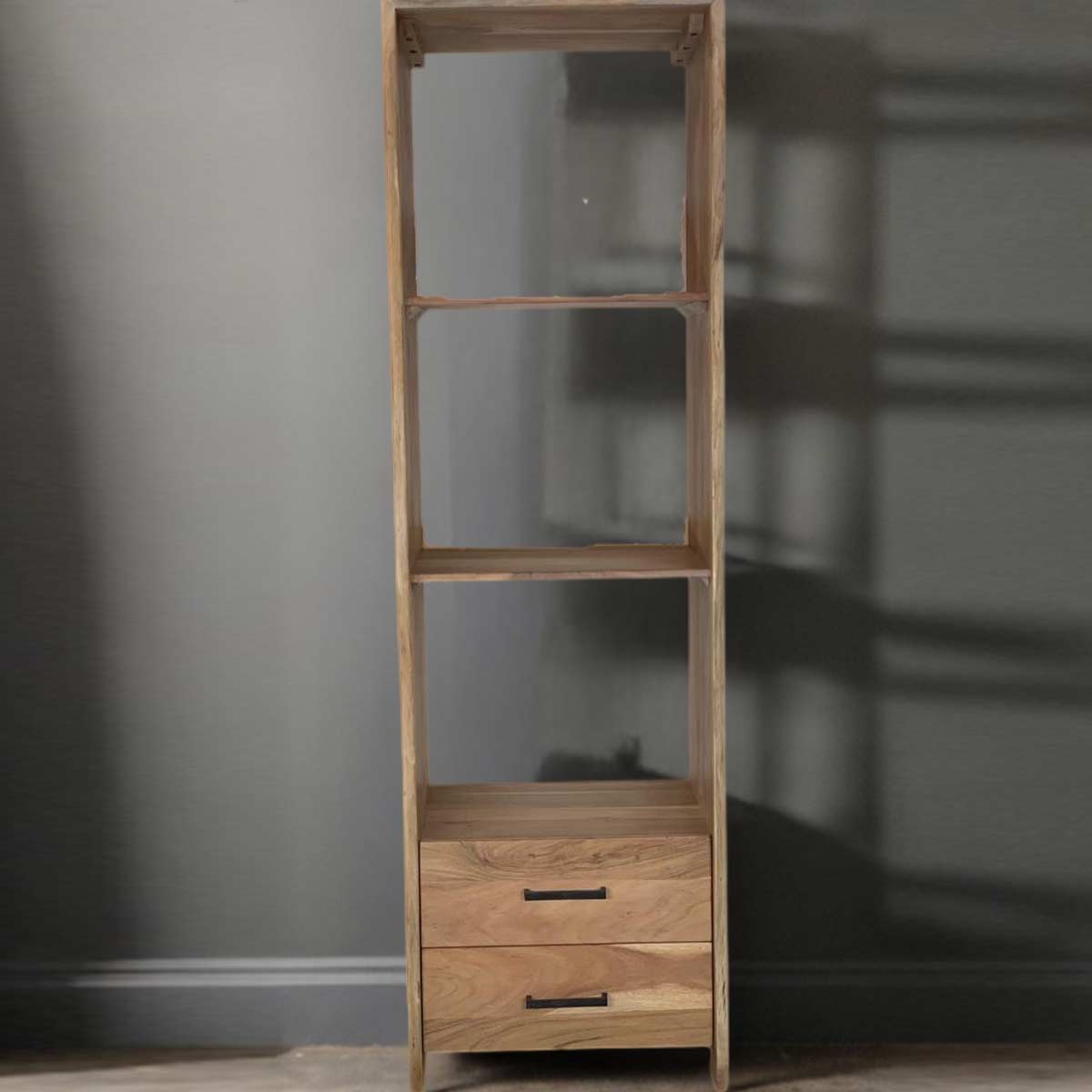 Wood Decor Hays 2 Drawer 3 Open Shelf Bookcase Furniture Store In