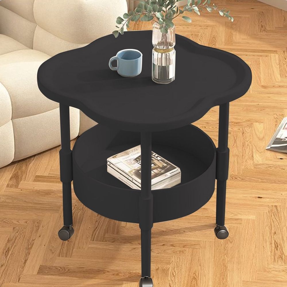 Tall Nightstand With Wheels Mini Table Easy Small Apartment Bedside Table Small Table End Table Bedside Table